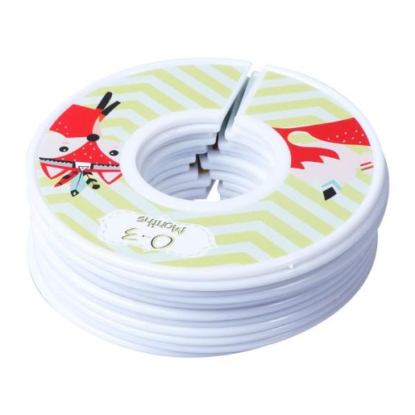 Divisores de armario para bebés de madera, organizadores de ropa para recién nacidos.