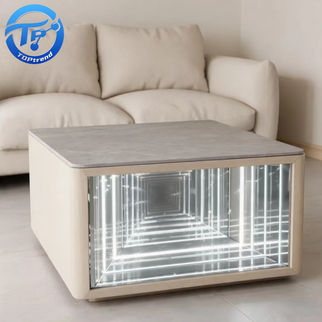 Modern Luxury RGB LED Infinity Mirror Nightclub Bar Or Home LED Infinity Coffee Table