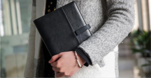 A5/A6 size PU leather magnetic flap USB 4G customized Refillable Ring Binder organizer