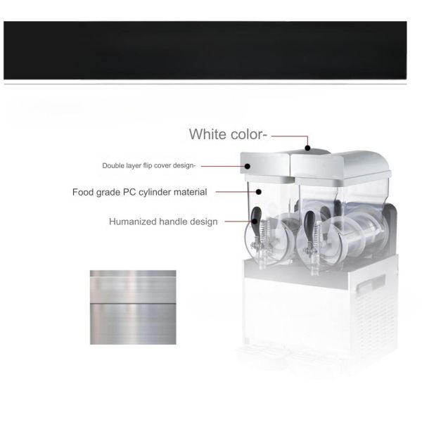 Commercial 12LX3 Snow Melter 74 KG Processing Other Self Operated Slush Machine