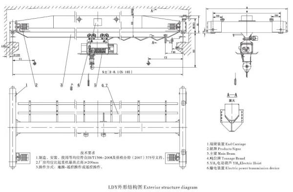 China's high-quality and low-cost explosion-proof hanging electric single beam crane, hanging crane supplier, 6t single