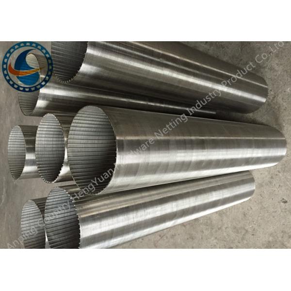 Abreaction Resistant Wedge Wire Screen Pipe , SS 304 Rotating Drum Screen