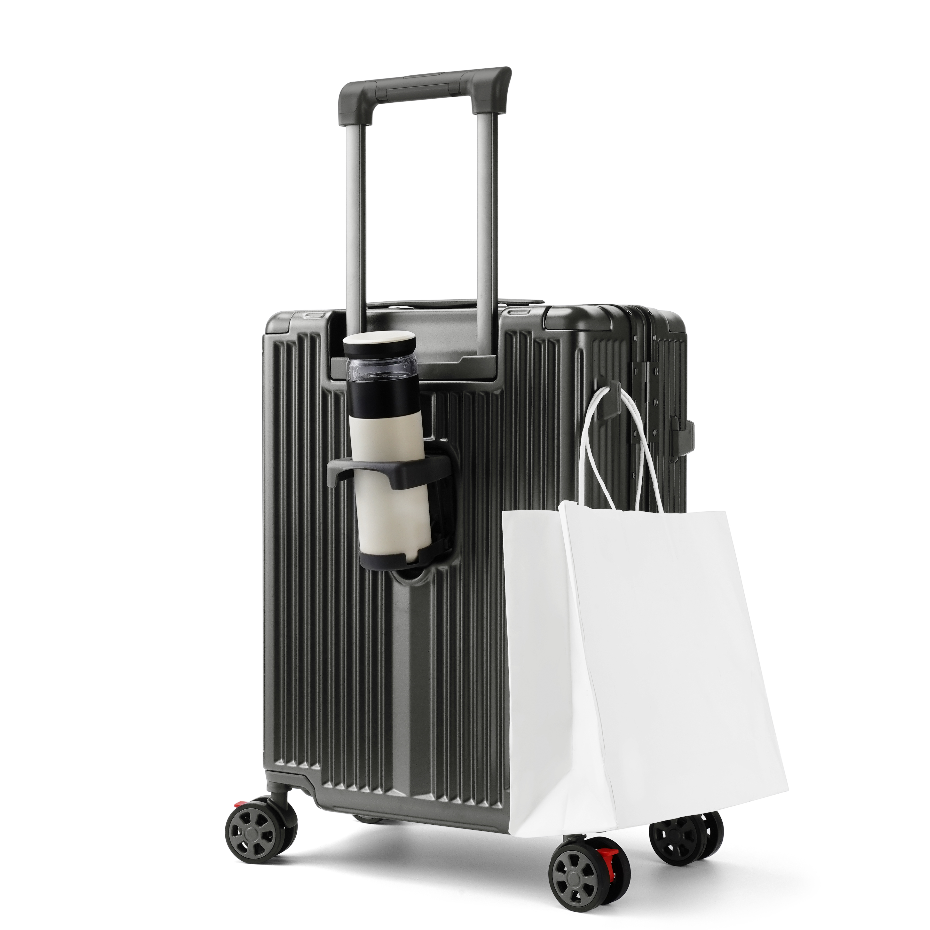 Silent Wheel Business Travel Luggage Pc Carry On 4 Wheel Cabin Suitcase  20 Inch
