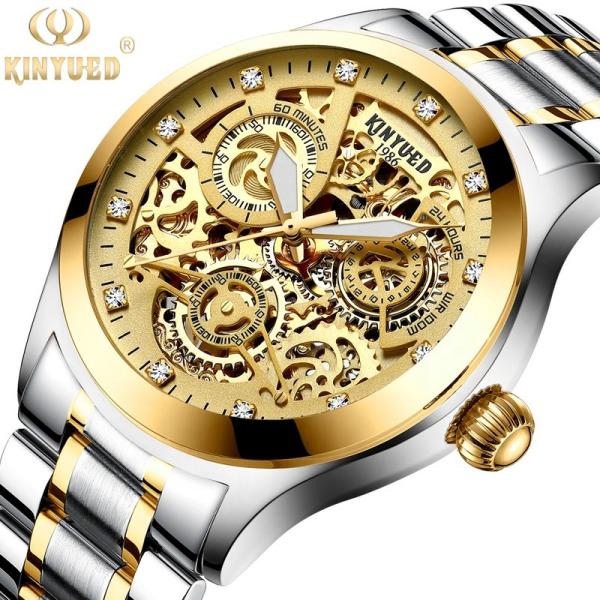 Custom Logo Stainless Steel Mechanical Watch  42mm  Dial Diameter