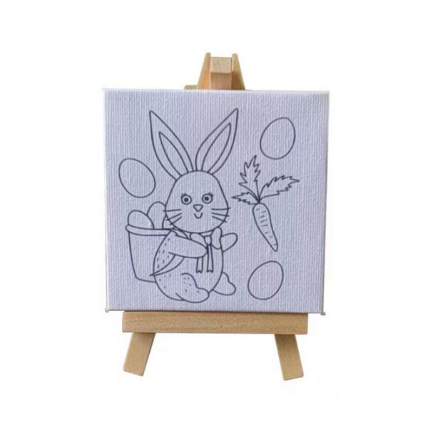 手作りのために、印刷済みのキャンバス絵画キット、ストレッチカラー絵画キャンバスボード、筆