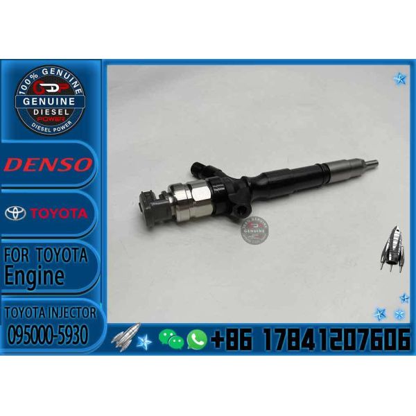 New 095000-5930 095000-5931 Common Rail Diesel Fuel Injector for TOYOTA Models 23670-0L010 & 23670-09060