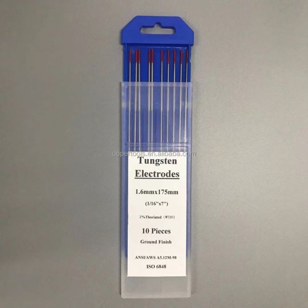 TIG Welding Consumables 2% Thoriated Red Head Tungsten Electrodes WT20 1.6mm Superior