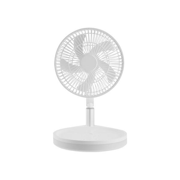 USB Rechargeable Portable Foldable Fan LED Light Retractable Multifunctional Electric Fan