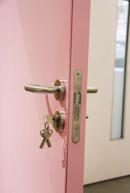 Fire Proof Steel Hospital Ward Doors Cleanroom Medical Invisible Hinge Door