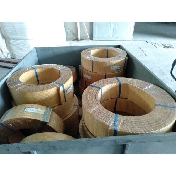 Brown Non Asbestos Woven Brake Belt For Ship Anchor Heavy Vehicle