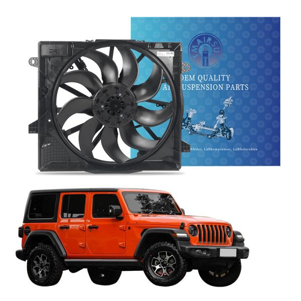 Car Engine Cooling Radiator Fan for Jeep Wrangler JL 2018-2022 Gladiator 68272755AC 68272755AB