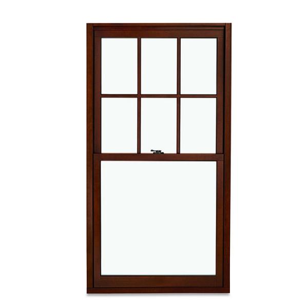 Vertical Up And Down Sliding Windows French Aluminum White Frame