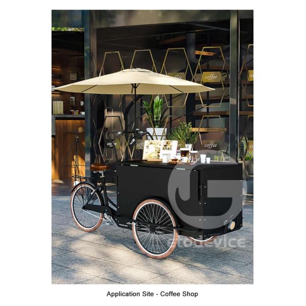 Fruit Raw Material Coffee Tricycle Ice Cream Food Cart with CE Mobile Pancake Food Truck