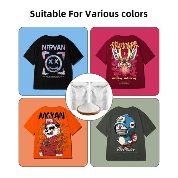 PET Heat Transfer Film Glue Powder White TPU Hot Melt Adhesive Powder Hot Melt White DTF Powder Printing