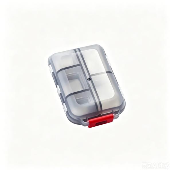 Travel Pill Organizer - 10 Compartments Pill Case, Compact and Portable Pill Box, Perfect for On-The-Go Storage, Pill Holder for Purse