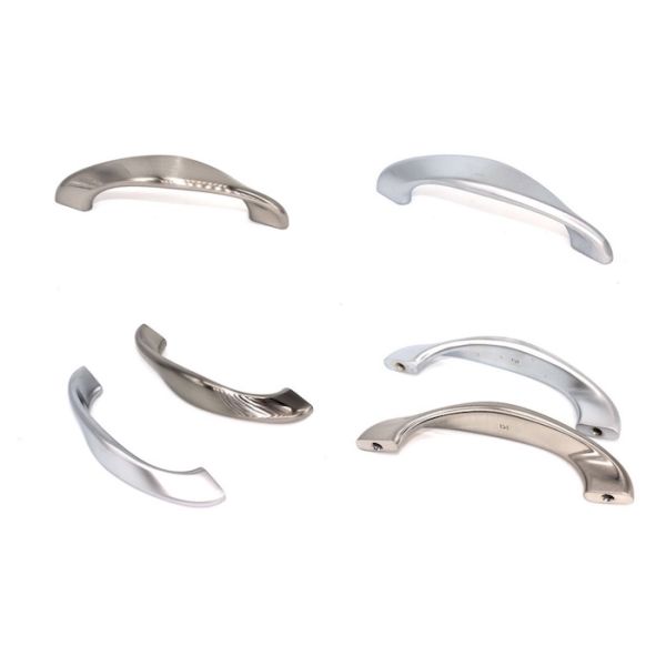Sandblasting Zinc Alloy Cabinet Door Handles Die Casting Plated