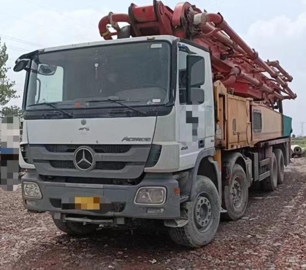 Utilisé 2014 Putzmeister 56m Béton Placement Boom pompage machine camion monté pompe à béton coût
