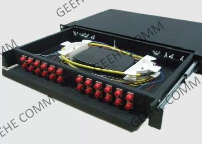 Tableau de connexions optique gauche de fibre de l'insertion 2U 24 unimodal FC de zircone