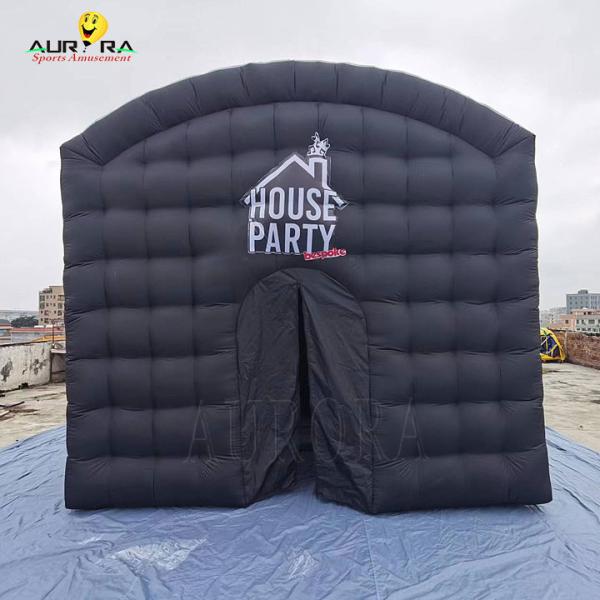 Black Event Inflatable Nightclub Tent Outdoor Party Inflatable Club Tent