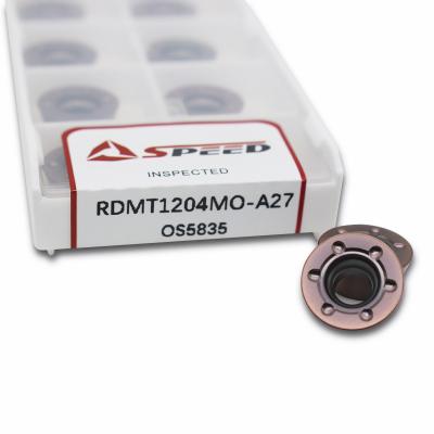 O cortador de trituração da inserção do carboneto do círculo RDMT1204MO-A27 introduz as ferramentas R6 Rdmt do torno do Cnc