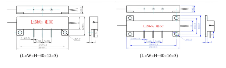 LiNbO3 Y-Branch MIOC Lithium Niobate Y-Branch Multi-Function Integrated Optical Chip