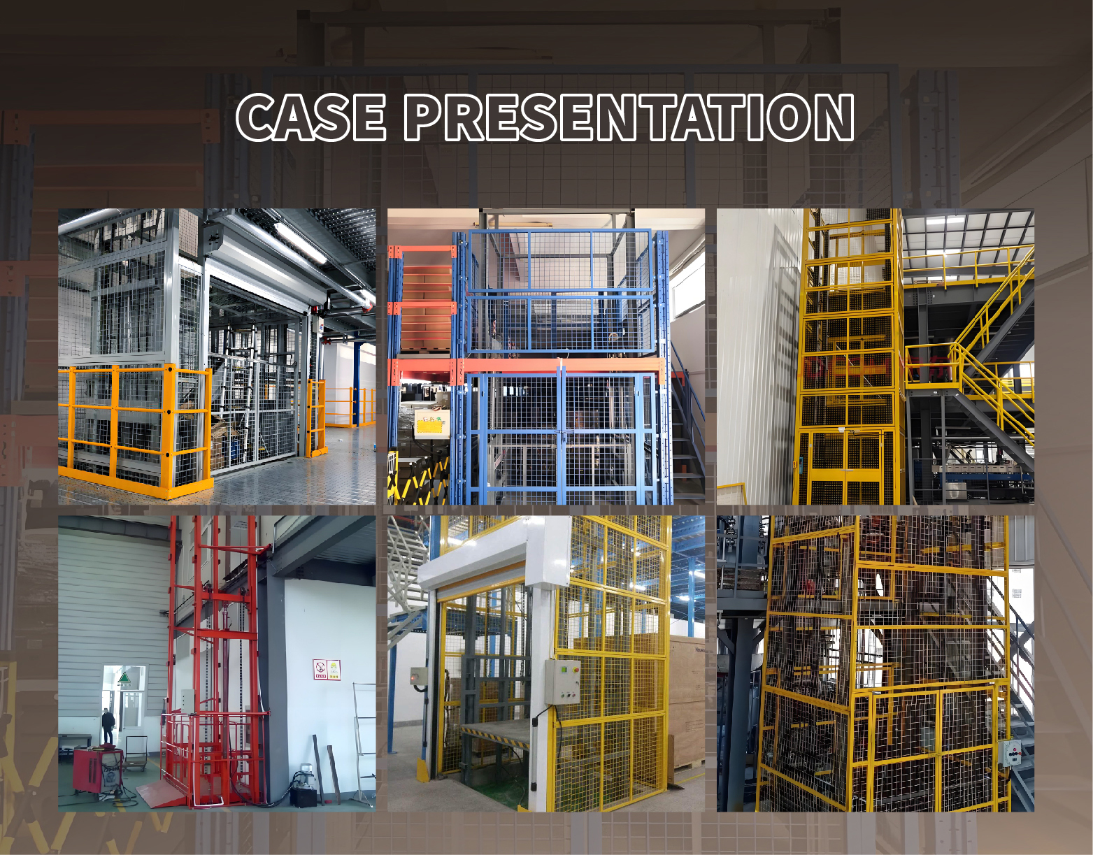 Electric Cargo Lift Hydraulic Caged Freight Elevator Warehouse Goods Vertical Handling