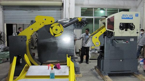 NC Feeder Feed Line Tools Steel Coil Handling Equipment With Shearing Machine