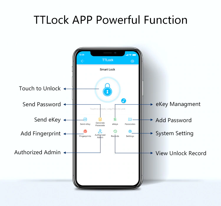 TTLock Электронный кодовый замок Дистанционное управление WIFI Bluetooth Управляемый замок