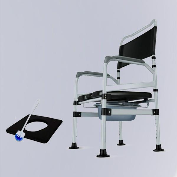 Height Adjustable Medical Toilet Chair YFH-ZBY005 Steel Portable Potty Chair