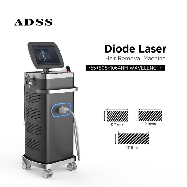 ADSS Laser 4 Wavelengths 755nm 808nm 940nm 1064nm Diode Laser Hair Removal Machine for Permanent Hair Removal