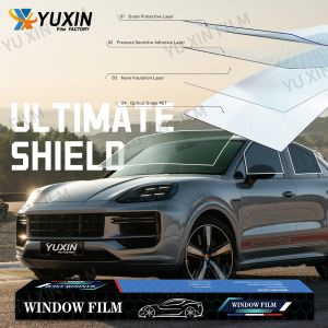 1mil Dyed Film 99%UV Solar Window Film Car Tint Dark Charcoal 5%/15%/35%/50%VLT