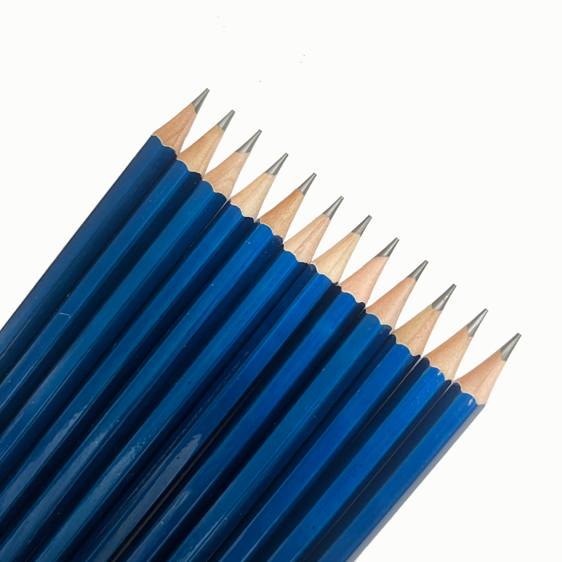 High Quality 7 Inch 12PCS  Stationery 2B Soft Graphite Black Lead Sharpened Pencil