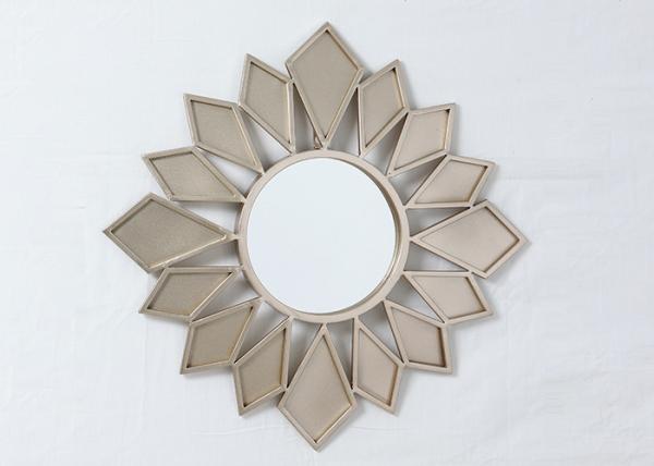 Living Room Rose Gold Wrought Iron Mirror Wall Decor