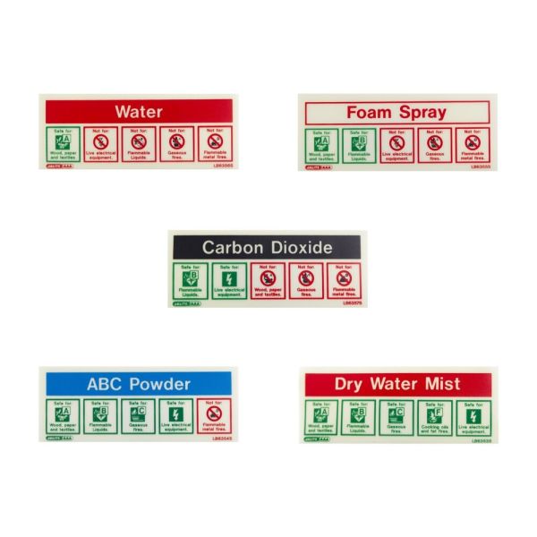 Signe de Co2 d'extincteur photoluminescent imperméable de symboles d'équipement de lutte contre l'incendie