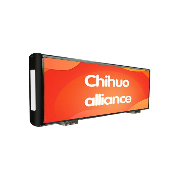 Outdoor 100W Taxi Top LED Screen High Brightness LED Taxi Top Advertising