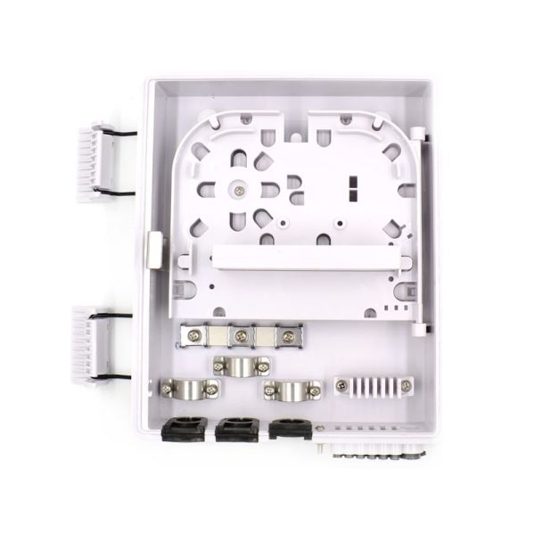 Black / White FTTH Fiber Optic Termination Box Building Distribution Enclosure