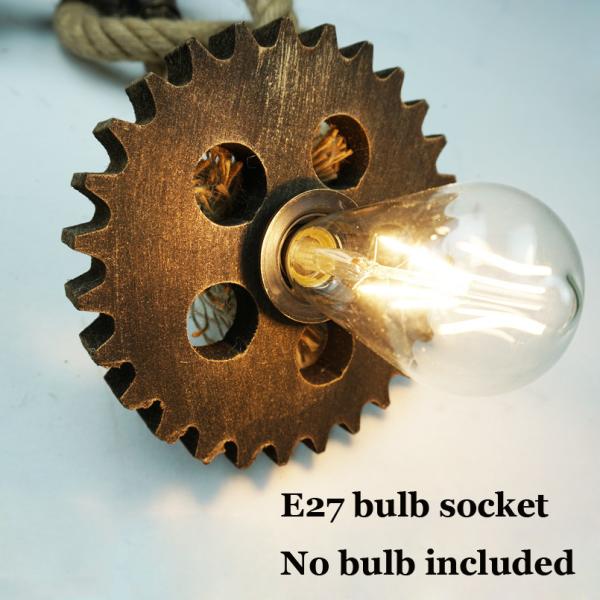 Loft Industry Rope wind wall lamp Edison light fixture e27 wall light （WH-VR-48）