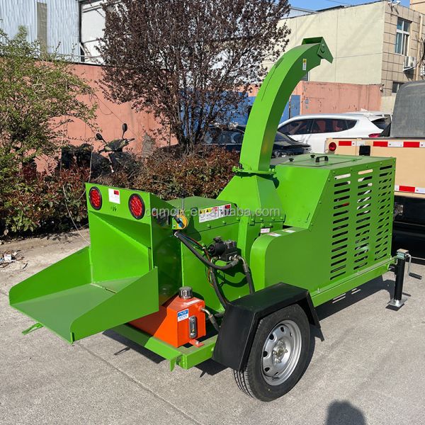 253x138x127CM 800KG Wood Chipper for Dry and Wet Wood Processing by 18.5kw Electric Motor