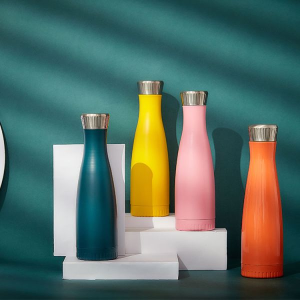 350ml - 1000ml Stainless Steel Insulated Bottle Water Transfer Printing Logo Design