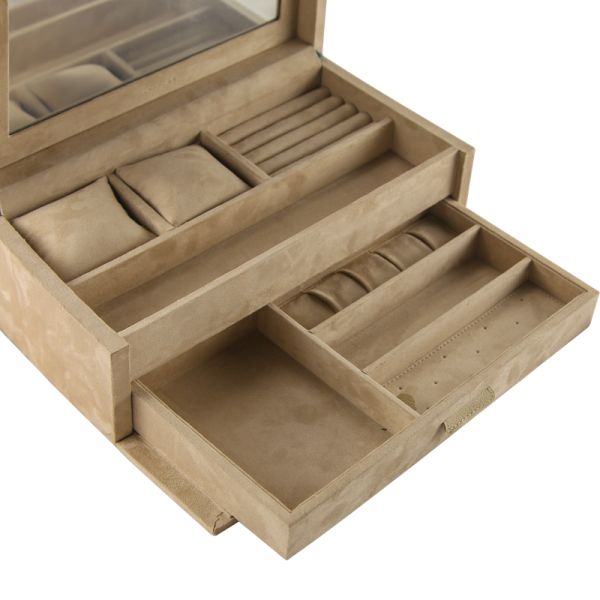 Организатор перемещения украшений MDF деревянный персонализировал случай ювелирных изделий перемещения