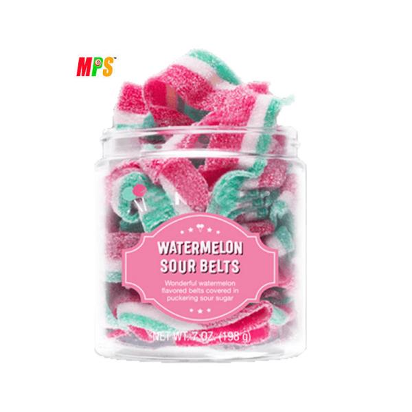 Liquorice Belt Sour Skittles Candy Fruity Flavor Chewy And Fizzy Rainbow Belts