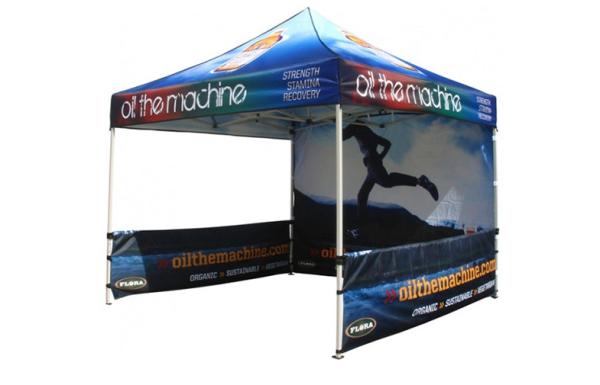 PU Coated Advertising Outdoor Pop Up Canopy Tent 12x12 UV Protection