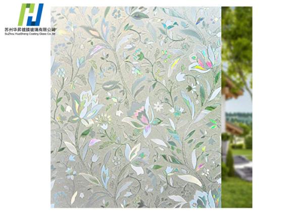 5mm 6mm Etched Architectural Stained Glass Laminated Glass Wall Art Panels