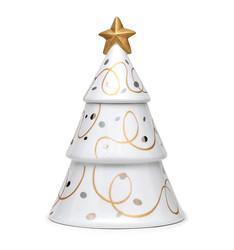 Cozinha de Natal 3D Café Chá Açúcar Presente Bodega Jar Em Forma de Árvore Armazenamento Dourado Prata Pintura à mão