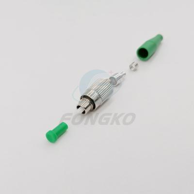 Jogo simples do conector da fibra ótica das peças do conector do único modo de conector ótico FC 2.0mm APC da fibra