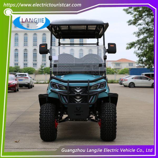 Настраиваемый 5КВт Мотор Батарея Мощность 40КМ Макс. скорость Поднятый внедорожник Электрические тележки для гольфа