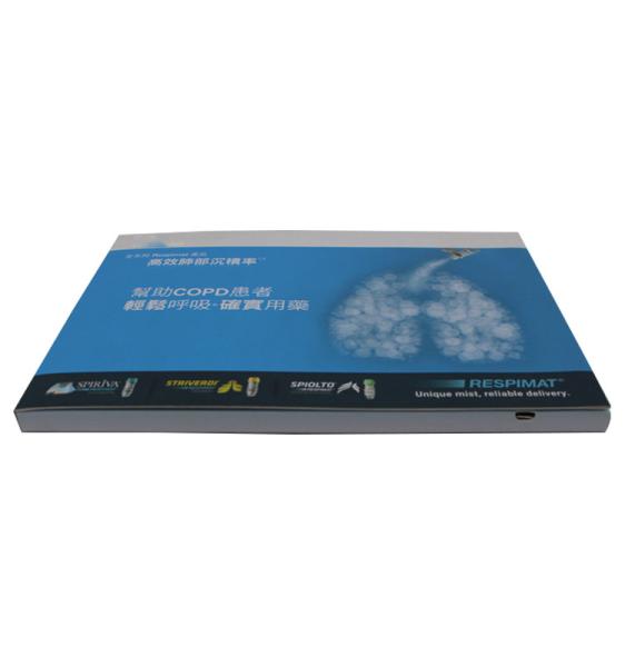 A5 Matt Cover Lcd Brochure Card , 4.3 Inch Promo Video Brochure For Business