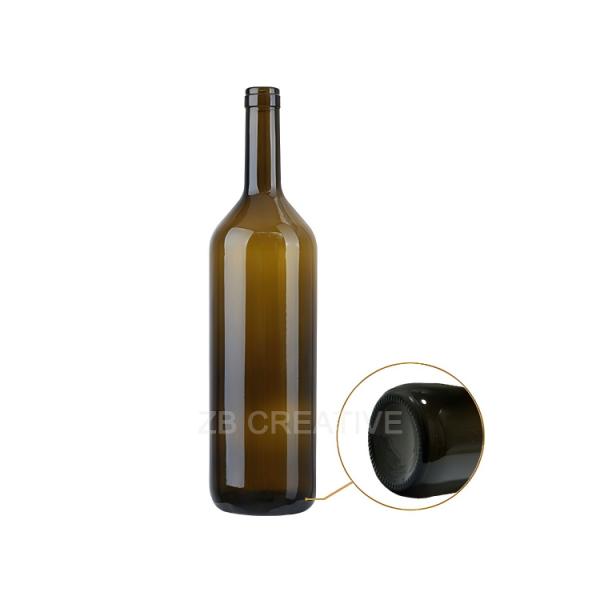 1000ml Classic Bordeaux Empty Wine Glass Bottle Cork Top For Sharing Wine 680g 1835K