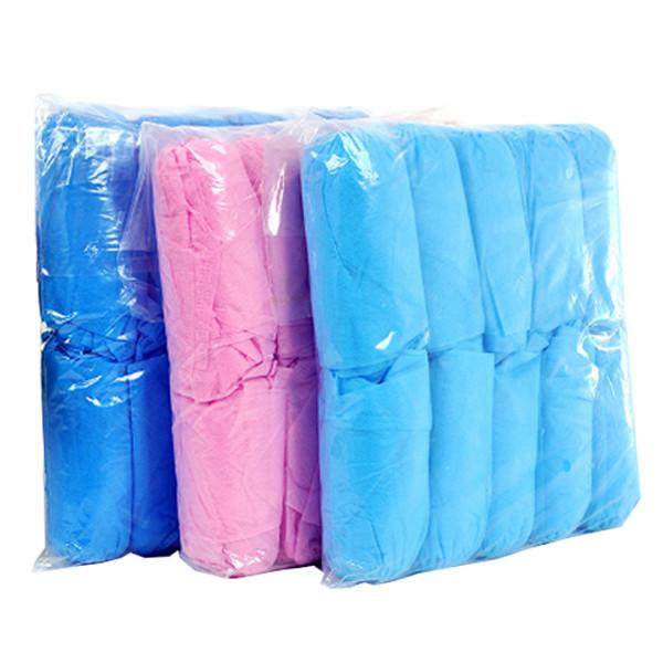 Blue Disposable Non Woven Shoe Cover  Bacteria Resistant Customized Color