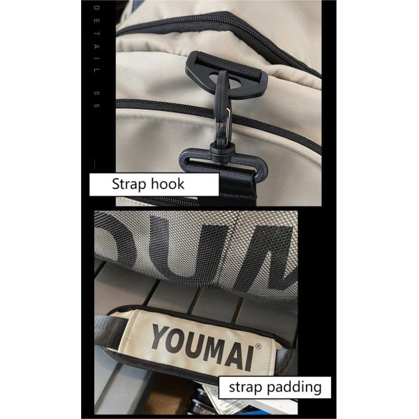 Multi Storage Spaces Personalized Duffle Bags For Sports  50-60Litres